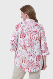 Blusa Mujer Abotonada Roll Up Crudo