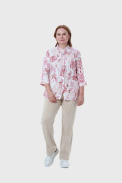 Blusa Mujer Abotonada Roll Up Crudo