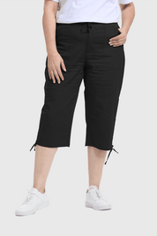 Pantalón Mujer Con Cortes Y Apertura Negro