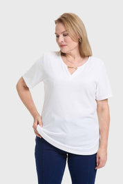 Polera Mujer Apertura Crudo