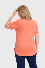 Polera Mujer Apertura Damasco