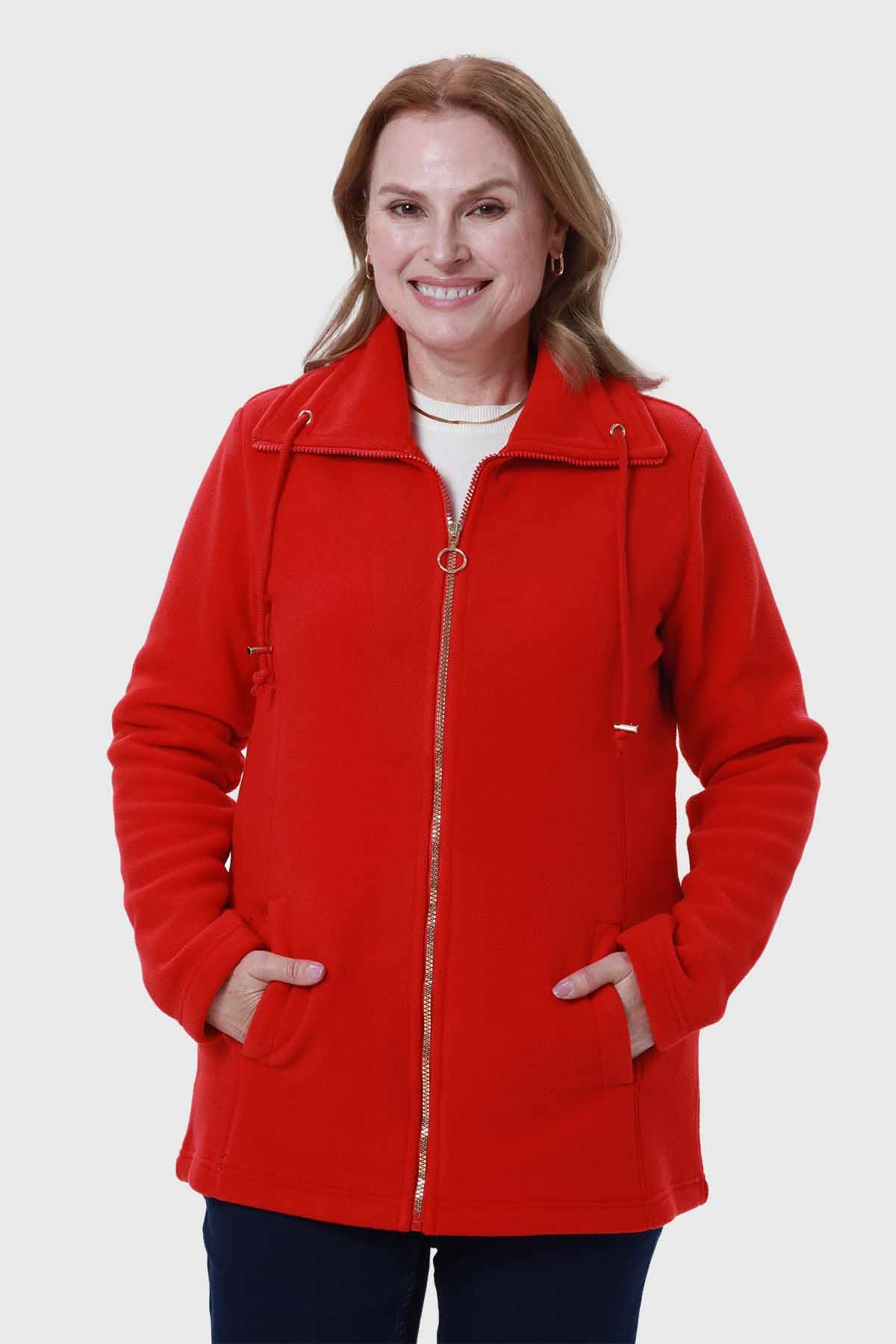 Polar Mujer Básico Rojo