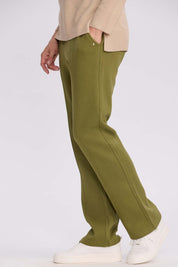 Pantalón Buzo Mujer Flare Clásico Verde