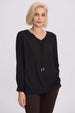 Blusa Mujer Crep Negro