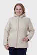 Parka Mujer Con Bolsillo Beige