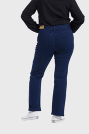 Jeans Mujer Control Abdomen Azul