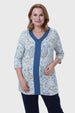 Polera Mujer Print Índigo