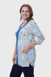 Polera Mujer Print Índigo