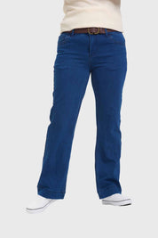 Jeans Mujer Recto Clásico Azul Azul / 46