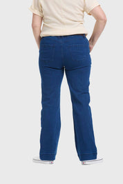 Jeans Mujer Recto Clásico Azul Azul / 46