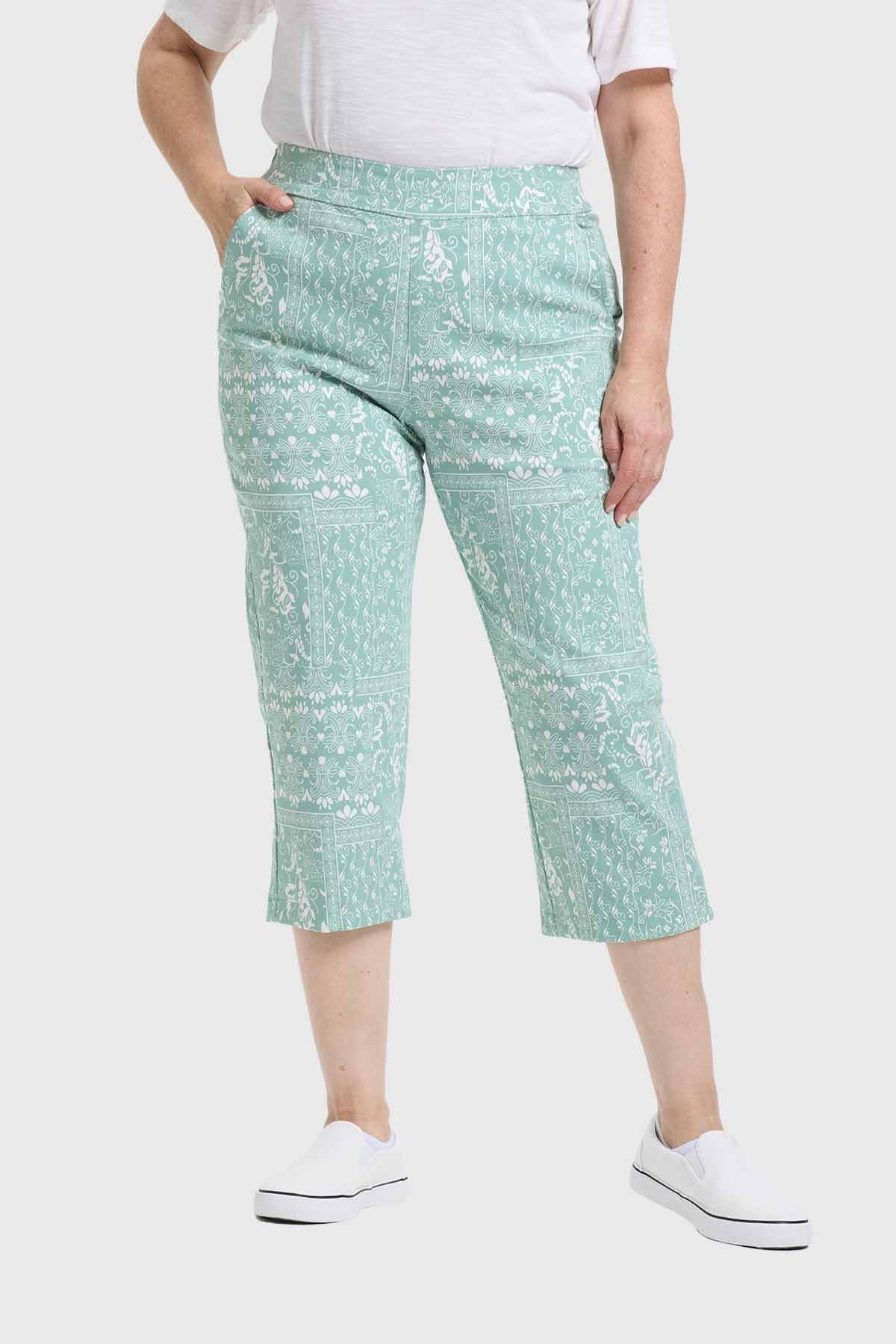 Pantalón Mujer Recto Verde