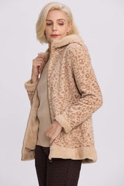 Polar Mujer Estampado Beige