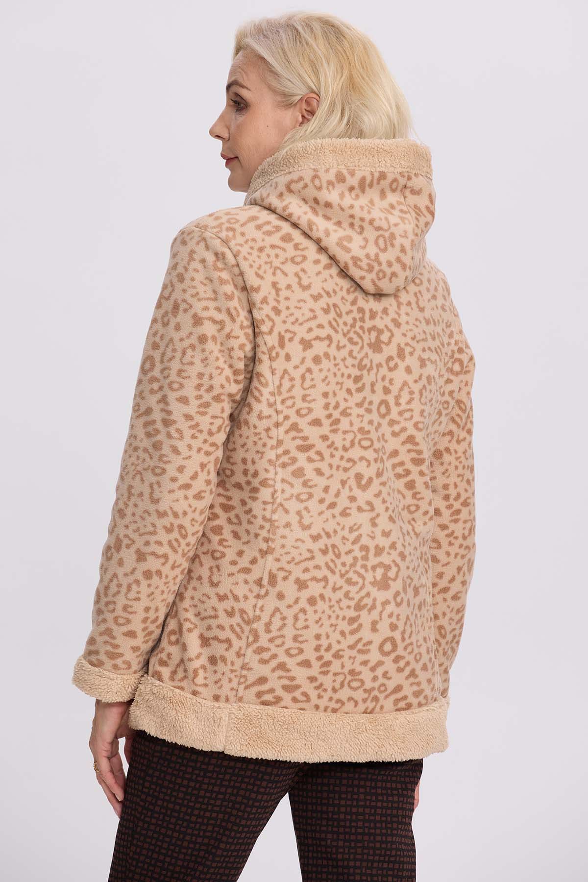 Polar Mujer Estampado Beige