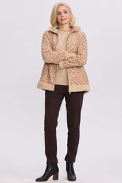 Polar Mujer Estampado Beige