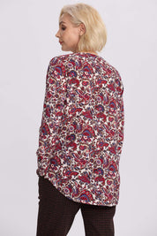 Blusa Mujer Pinza Pliegue Delantero Crudo