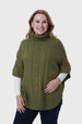 Sweater Mujer Poncho Verde