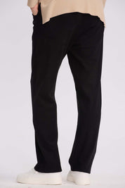 Pantalón Buzo Mujer Detalle Strass Negro