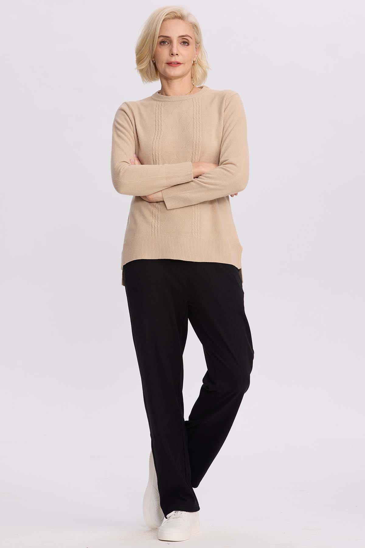 Pantalón Buzo Mujer Detalle Strass Negro