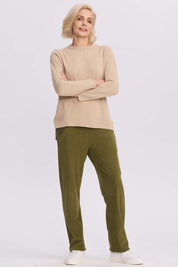 Pantalón Buzo Mujer Detalle Strass Verde