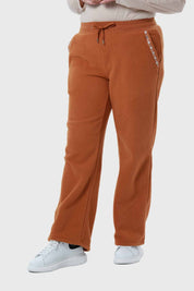 Pantalón Buzo Mujer Calce Recto Camel