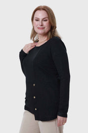 Polera Mujer Tejida Negro