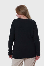 Polera Mujer Tejida Negro