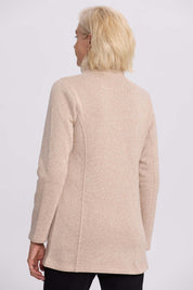 Polar Mujer Con Bolsillo Beige