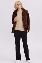 Polar Mujer Con Bilsillo Café