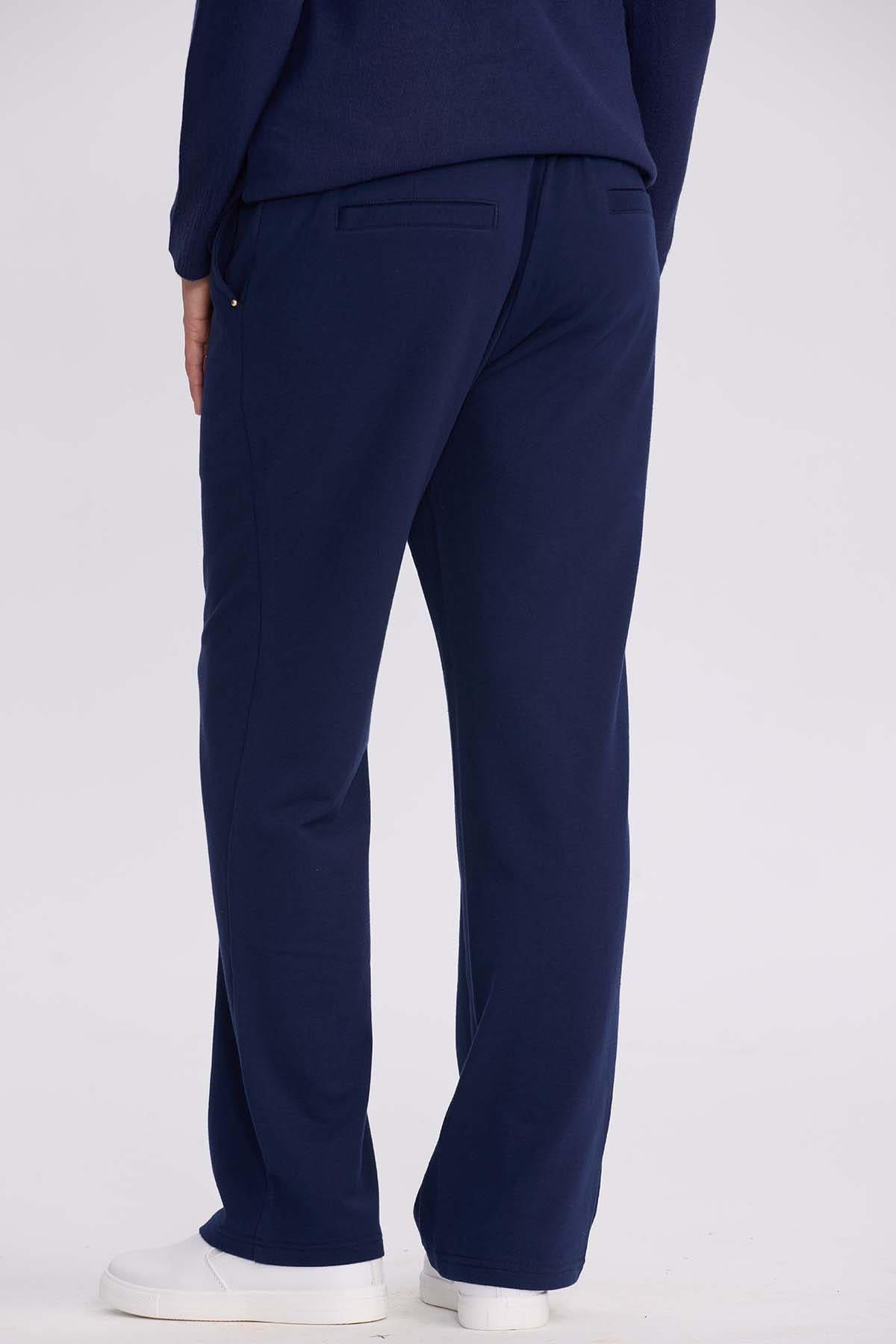 Pantalón Buzo Mujer Clásico Azul