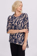 Polera Mujer Estampada Azul