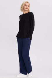 Sweater Mujer Cerrado Negro