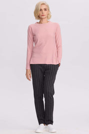 Sweater Mujer Cerrado Palo Rosa