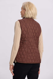 Parka Mujer Bolsillo Parche Cafe
