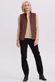 Parka Mujer Bolsillo Parche Cafe