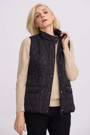 Parka Mujer Bolsillo Parche Negro