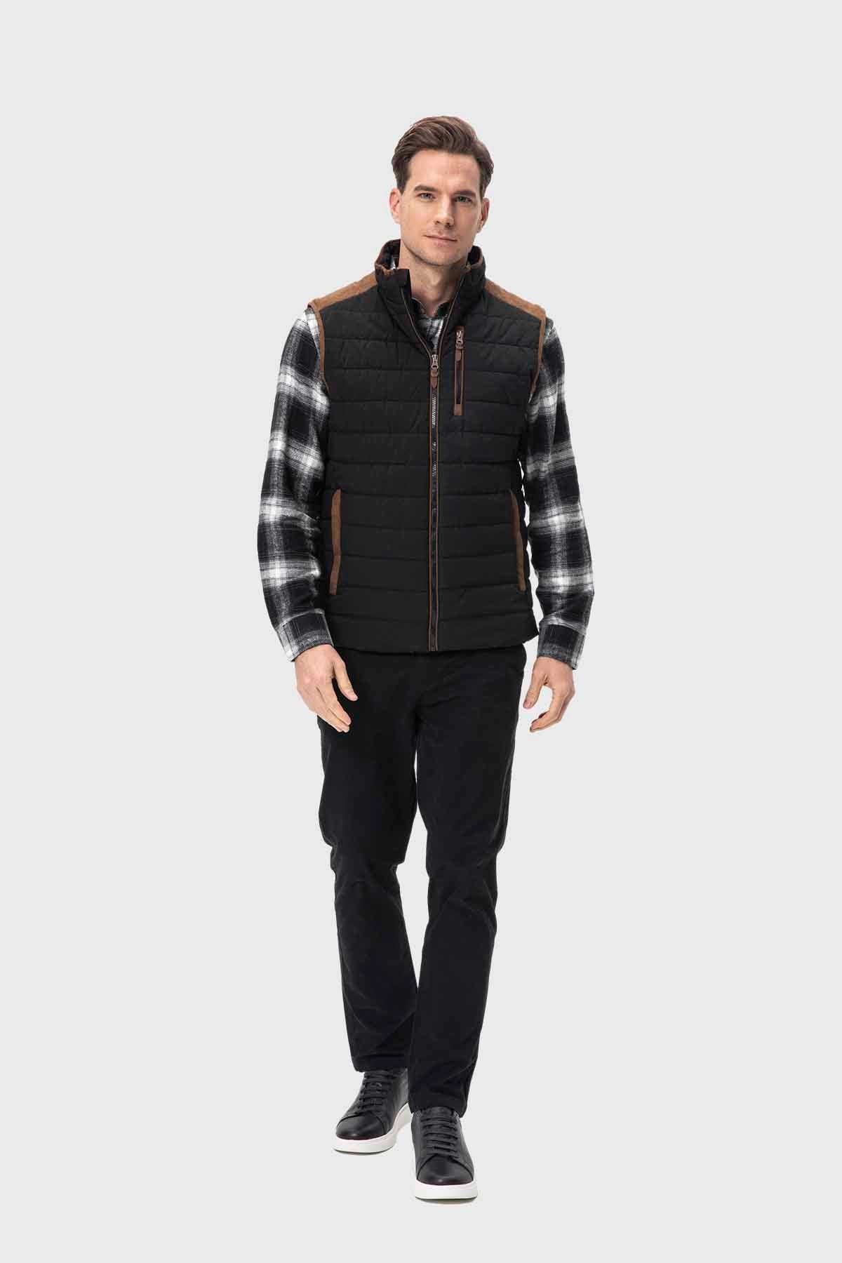 Parka Hombre Con Bolsillos Negro