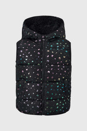 Parka Niña Con Negro