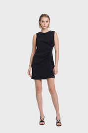Vestido Mujer Corte Delantero Negro
