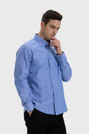 Camisa Hombre Oxford Azul