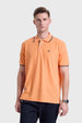 Polera Hombre Piqué Básica Naranjo