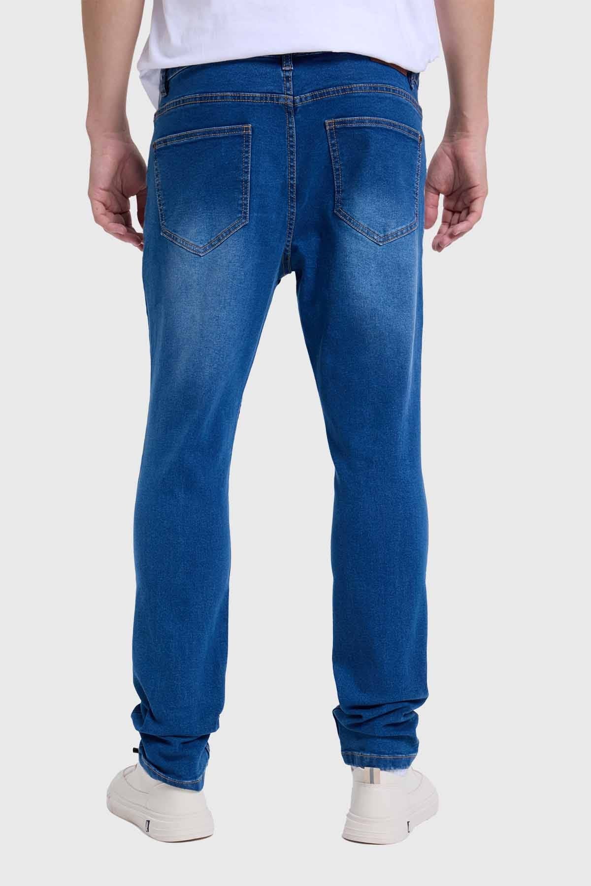 JEANS HOMBRE SKINNY ROTURA AZUL