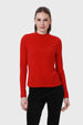 Polera Mujer Rib Rojo