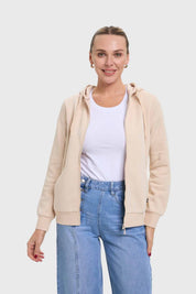 Polerón Mujer Hoodie Beige