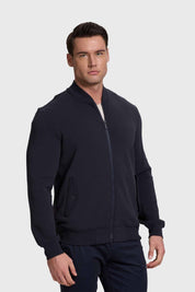 Polerón Hombre Bomber Azul