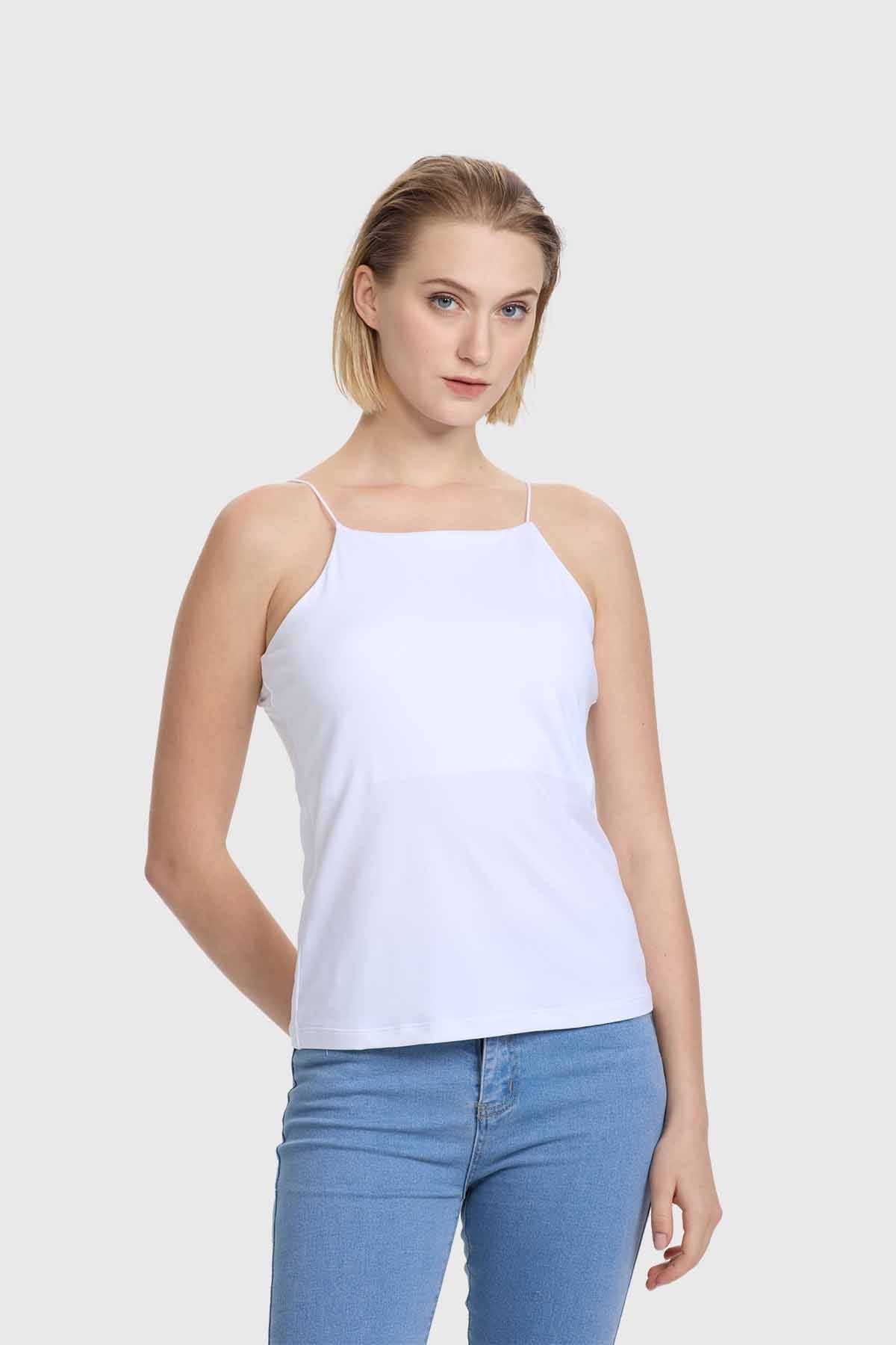 Polera Mujer Pabilo Delgado Blanco