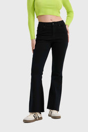 Jeans Mujer Flare Monse Negro