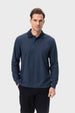 Polera Hombre Franja Azul