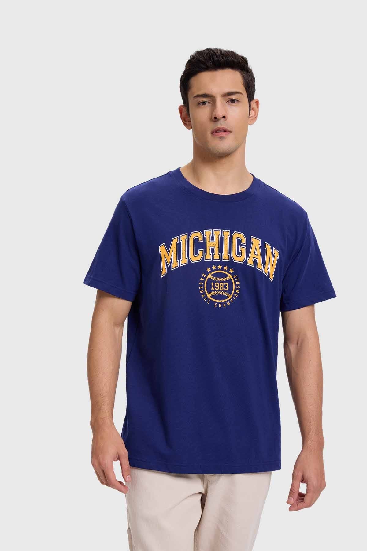 Polera Hombre Sports Basket Azul