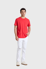Polera Hombre Básica Con Bolsillo Rojotaliano