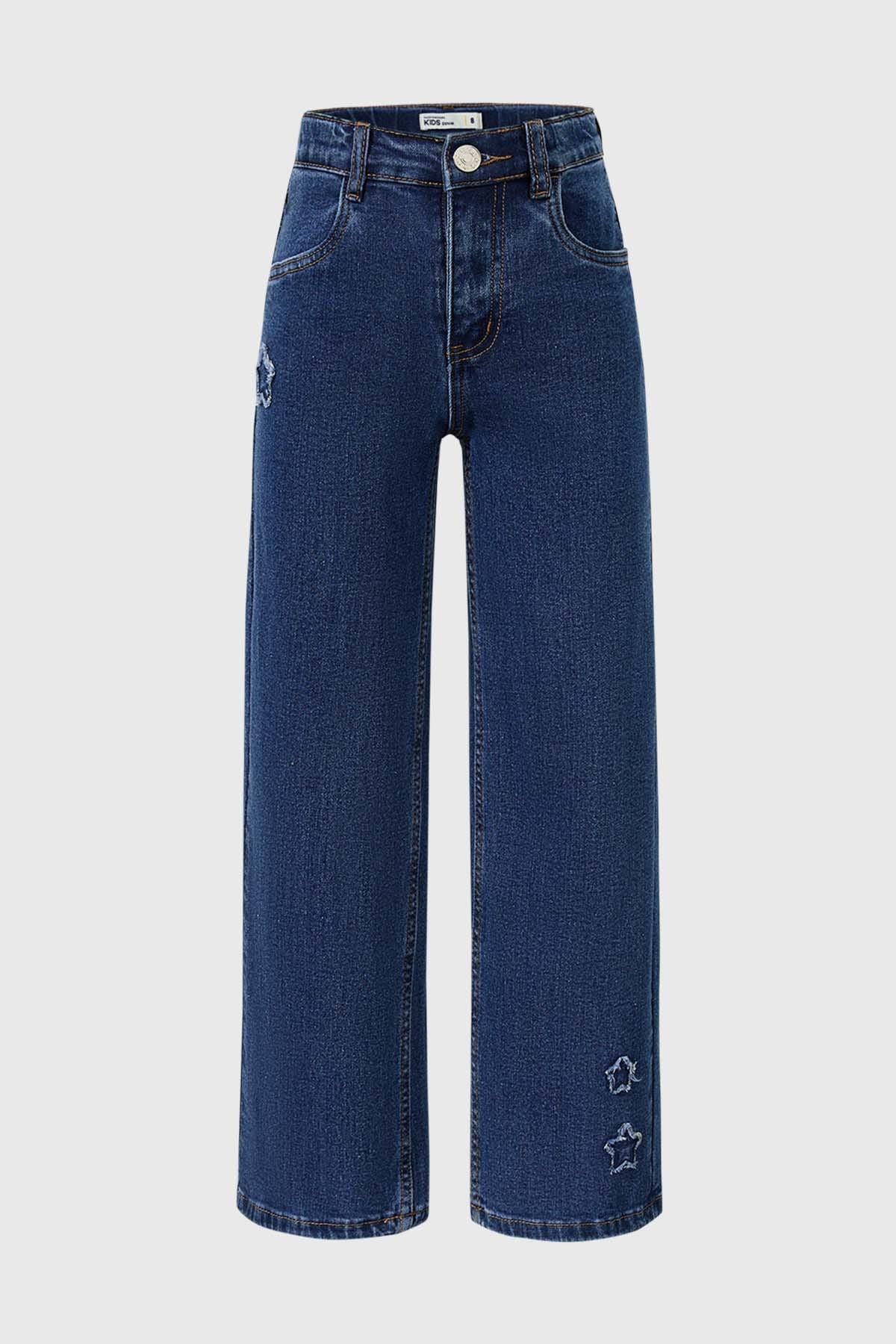 JEANS NIÑA ESTRELLA AZUL